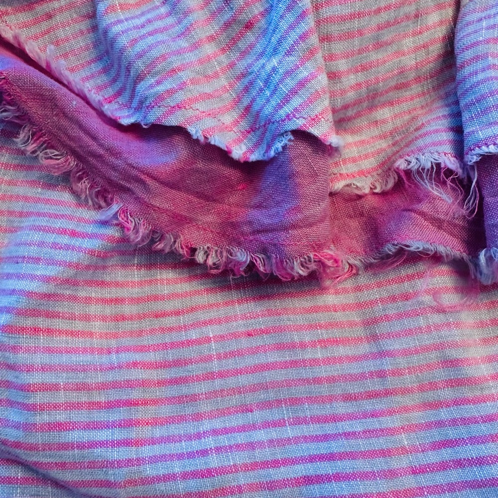 Striped One-Shoulder Ruffle Top - Picture 2 of 2